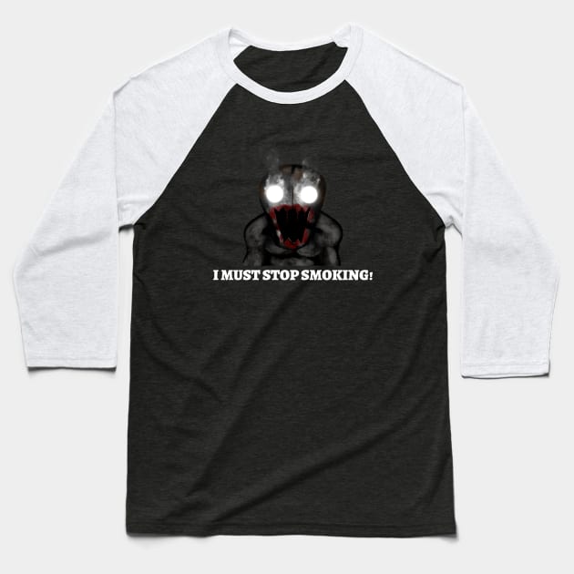 Stop smoking Baseball T-Shirt by MangoJonesLife